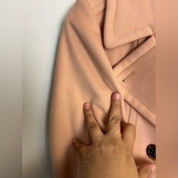 J.Crew Tm Thinsulate Women's Peach Pea Coat 100% Wool Military style - Picture 11 of 16